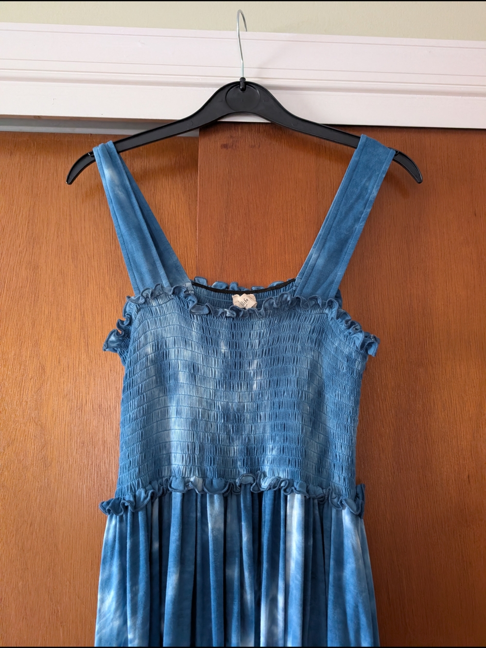 NATURAL LIFE Blue Tie-Dye Maxi Dress Boho Fairycore Whimsy - Picture 3 of 9